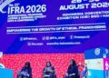 AJANG BERGENGSI: Konferensi pers menjelang International Franchise, License, and Business Concept Expo and Conference (IFRA) 2026 yang akan berlangsung di ICE BSD Hall 7, Kabupaten Tangerang, Banten, pada 28–30 Agustus 2026. (FOTO: HARIS SUNANDAR/KORANINDOPOS.COM)