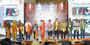 PAMERAN BERGENGSI: Krista Exhibitions Group menyelenggarakan seremonial pembukaan empat pameran sekaligus di JIExpo Kemayoran, Jakarta Pusat, pada 5–7 Agustus 2026. (FOTO: WAYTRI/KORANINDOPOS.COM)
