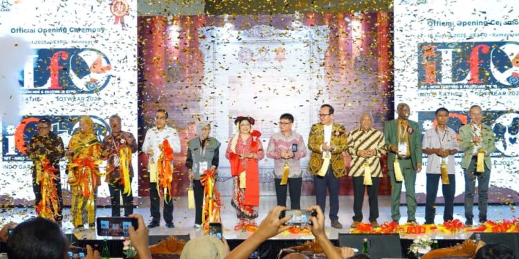 PAMERAN BERGENGSI: Krista Exhibitions Group menyelenggarakan seremonial pembukaan empat pameran sekaligus di JIExpo Kemayoran, Jakarta Pusat, pada 5–7 Agustus 2026. (FOTO: WAYTRI/KORANINDOPOS.COM)