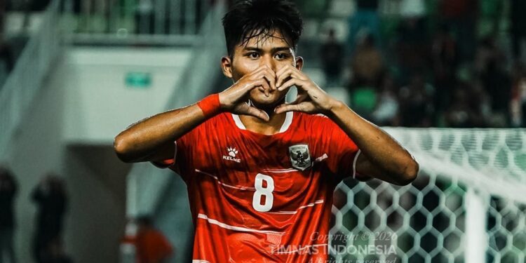 Garuda Muda Jamu Malaysia Pada Kualifikasi Piala Asia U-20 di Laos Sore Ini 1 PEMAIN ANDALAN: Selebrasi bintang Timnas Indonesia U-19, Arkhan Kaka, saat melawan Myanmar di Piala AFF U-19 2026. (Foto: (c) dok.Timnas Indonesia)