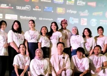 RILIS FILM: Para pemeran tampil di Gala Premiere film Baby Udon di CGV Grand Indonesia, Jakarta pada Rabu (26/8/2026). (FOTO: SHANTY AULIA/KORANINDOPOS.COM)