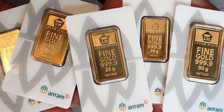 Harga Emas Antam Hari Ini Stagnan di Rp2,69 Juta per Gram