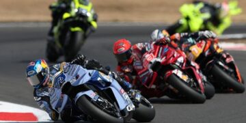 HASIL MENGECEWAKAN: Alex Marquez frustrasi usai gagal podium MotoGP Inggris 2026. (Foto: REUTERS/Paul Childs)