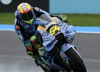 CEDERA SERIUS: Fermin Aldeguer absen di MotoGP Inggris. (Foto: AFP/EVARISTO SA)