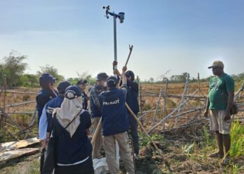 Antisipasi Gagal Panen di Merauke, TEP IPB Pasang Stasiun Cuaca untuk Bantu Petani