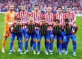 JELANG LAGA: Starting XI Atletico Madrid melawan Arsenal di leg pertama semifinal Liga Champions pada 30 April 2026. (Foto Ilustrasi: (c) AP Photo/Jose Breton)