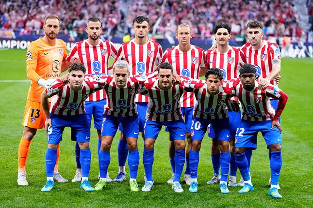 JELANG LAGA: Starting XI Atletico Madrid melawan Arsenal di leg pertama semifinal Liga Champions pada 30 April 2026. (Foto Ilustrasi: (c) AP Photo/Jose Breton)