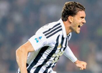 TUAI SOROTAN: Selebrasi Dusan Vlahovic usai membobol gawang Torino pada Senin (25/5/2026). (Foto: (c) Serie A Official)