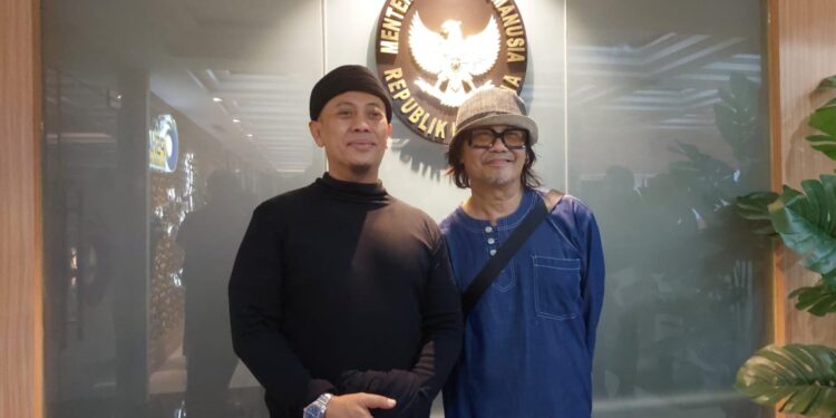 Satu Frekuensi Bela Musisi: Opick dan Bongky BIP Sambangi KemenHAM Bahas Hak Cipta Lagu
