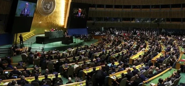 AS Hingga Israel Kompak Walk Out di Sidang Umum PBB 3 AKSI WO:Sidang Majelis Umum PBB (Foto: dok. Reuters)