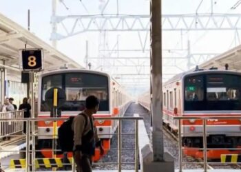 OPERASI NORMAL: PT KCI memastikan proses perawatan yang selama ini sempat mengganngu perjalanan KRL Bogor Line telah selesai dan kembali normal pada hari pertama kerja Senin (21/9/2026) pagi ini. (Foto: Istimewa)