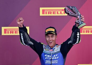 DEBUT SERI 9: Aldi Satya Mahendra ukir podium di seri 7 World Supersport Misano 2026. (Foto: (c) Dok. Yamaha Indonesia)