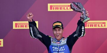 DEBUT SERI 9: Aldi Satya Mahendra ukir podium di seri 7 World Supersport Misano 2026. (Foto: (c) Dok. Yamaha Indonesia)