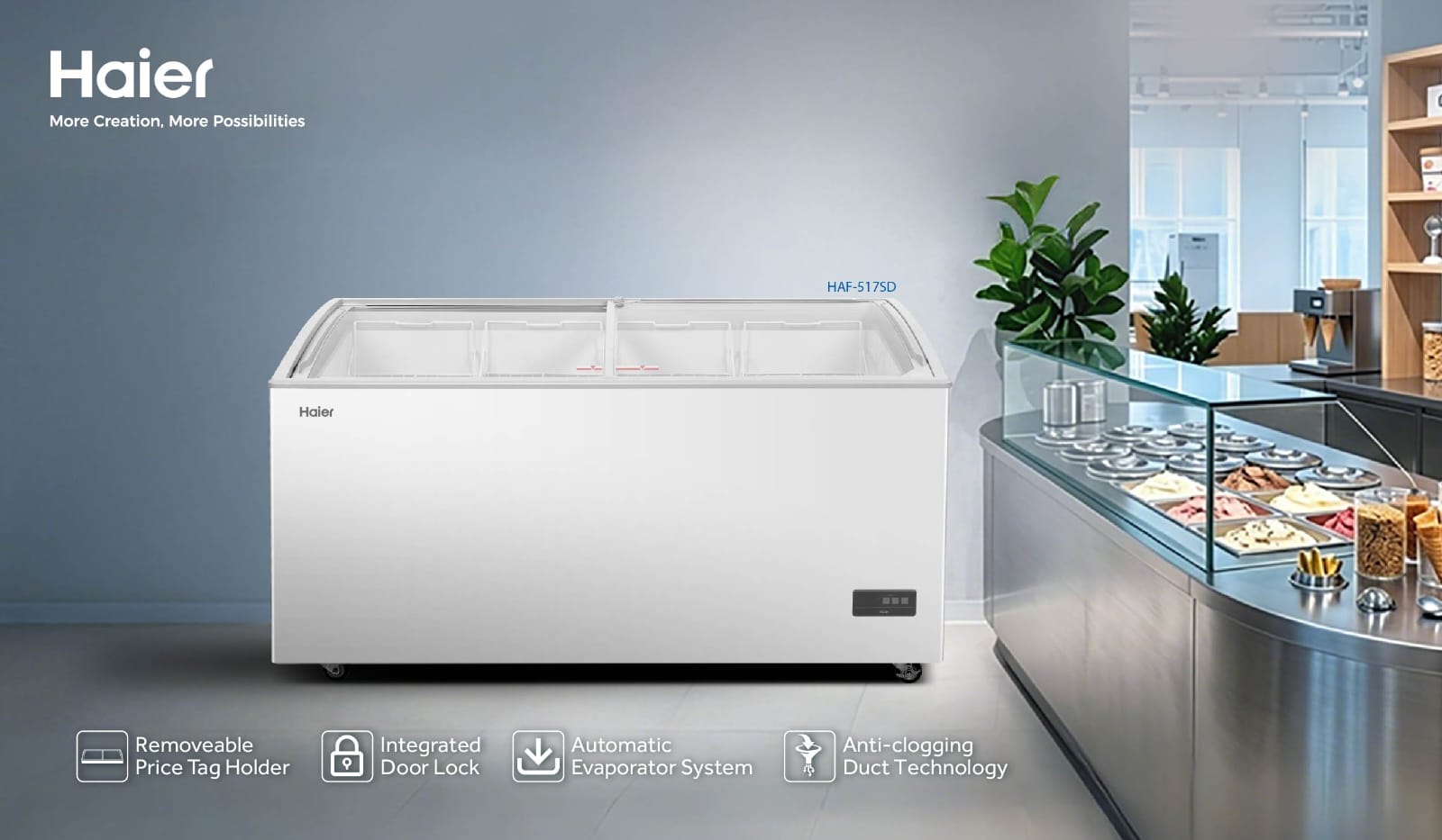 Haier HAF-517SD Hadir, Solusi Freezer untuk Bisnis Frozen Food yang Makin Berkembang 2 Haier Freezer