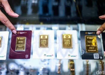 Harga Emas Antam Hari Ini Turun Rp1.000, Jadi Rp2,627 Juta per Gram