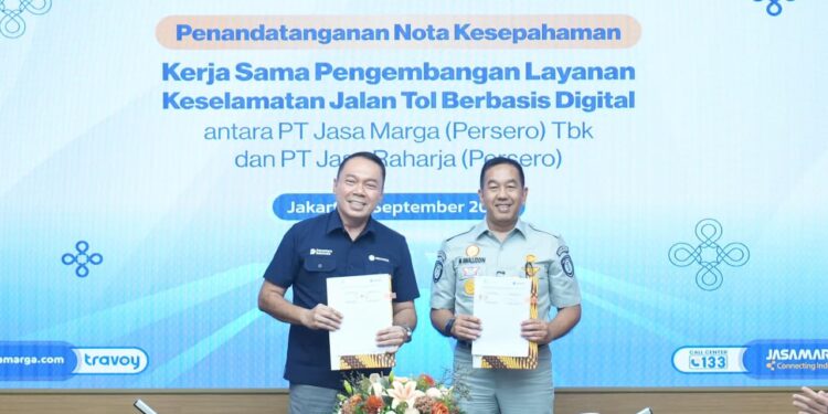 Jasa Marga dan Jasa Raharja Sinergi Hadirkan Layanan Keselamatan Jalan Tol Berbasis Digital