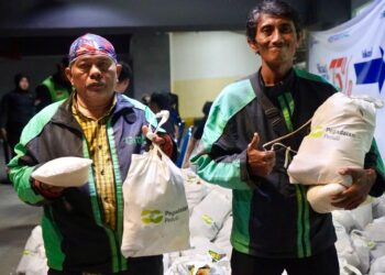 Program TJSL Pegadaian Peduli Salurkan Seribu Paket Sembako Untuk Pengemudi Ojol