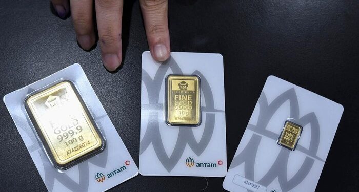Harga Emas Antam Hari Ini Turun Rp10.000, Jadi Rp2,628 Juta per Gram