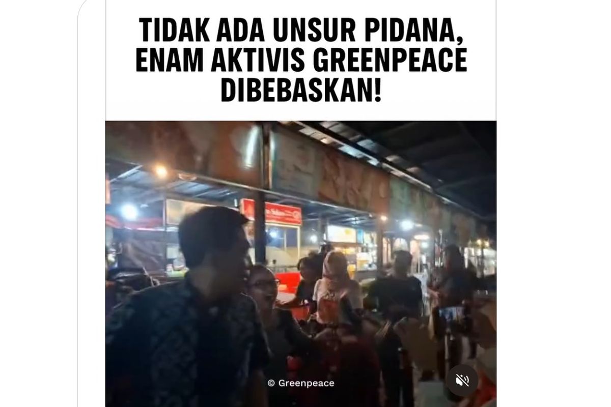 Sempat Ditahan 8 Jam, 6 Aktivis Greenpeace Pembentang Spanduk di Bundaran HI Dibebaskan Polisi 3 Sempat Ditahan 8 Jam, 6 Aktivis Greenpeace Pembentang Spanduk di Bundaran HI Dibebaskan Polisi
