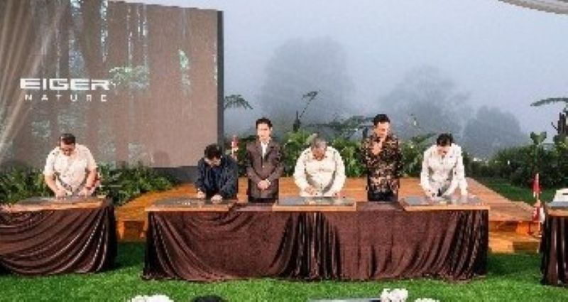 DESTINASI WISATA: Seremonial peluncuran EIGER Nature di Megamendung pada Selasa (27/10/2026). (FOTO: SHANTY AULIA/KORANINDOPOS.COM)