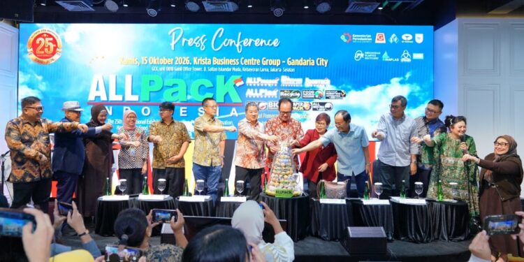 PAMERAN INTERNASIONAL: Keterangan pers di kantor pusat Krista Exhibitions Group, Gandaria City, Jakarta Selatan pada Kamis (15/10/2026). (FOTO: WAYTRI/KORANINDOPOS.COM)