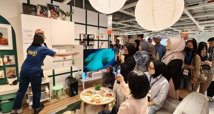 INTERIOR INSPIRATIF: Layout interior YXSTABY dari IKEA Indonesia saat dirilis di IKEA Alam Sutera, Kota Tangerang, Banten pada Kamis (1/10/2026). (FOTO: SHANTY AULIA/KORANINDOPOS.COM)