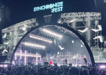 FESTIVAL MUSIK: Geisha saat tampil dalam Synchronize Fest 2026 di Gambir Expo Kemayoran, Jakarta Pusat pada Jumat (16/10/2026). (Foto: Dedi Yondra / JPNN.com)