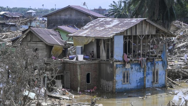 BENCANA ALAM: Banjir di Aceh hingga Sumut. (Foto Ilustrasi: ANTARA FOTO/Hafidz Mubarak A)