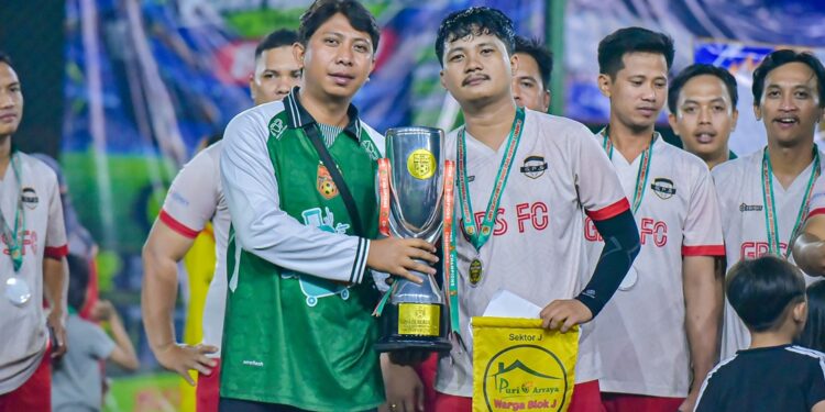 Sektor J Juara Liga Silaturahmi Puri Arraya 2026, Pererat Kebersamaan Warga Antar Sektor 1 Sektor J Juara Liga Silaturahmi Puri Arraya 2026, Pererat Kebersamaan Warga Antar Sektor