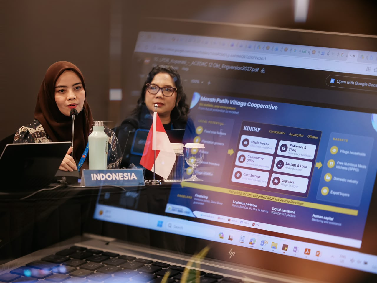 PENGUATAN KOPERASI: Direktur Umum dan Hukum LPDB Koperasi Deva Rachman menyampaikan paparannya dalam pertemuan ke-32 ASEAN Centre for the Development of Agricultural Cooperatives (ACEDAC) dan pertemuan ke-27 ASEAN Sectoral Working Group on Agricultural Cooperatives (ASWGAC) di Yogyakarta pada 12–13 Oktober 2026. (Foto: Dok./LPDB Koperasi)