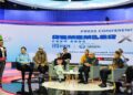 KOLABORASI INTEGRATIF: Keterangan pers festival musik Remember Fest 2026 x Cube Concert digelar oleh BRI dan Kementerian UMKM di Studio TVOne, Epicentrum, Kuningan, Jakarta Selatan pada Kamis (29/10/2026). (FOTO: WAYTRI/KORNINDOPOS.COM)