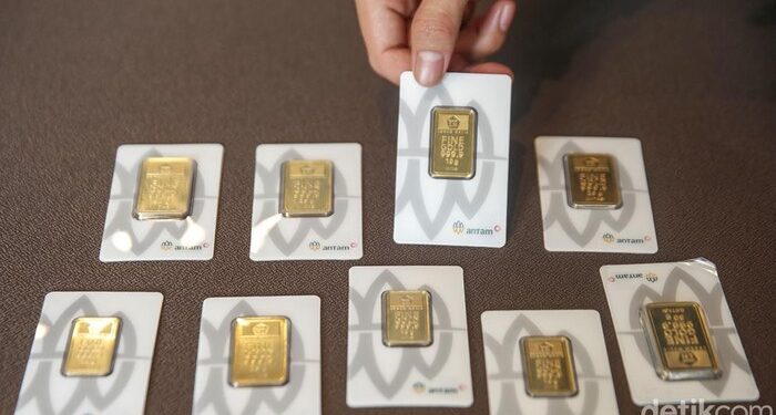 Harga Emas Antam Hari Ini Jatuh Rp25 Ribu, Jadi Rp2,565 Juta per Gram 1 Harga Emas Antam Hari Ini Jatuh Rp25 Ribu, Jadi Rp2,565 Juta per Gram
